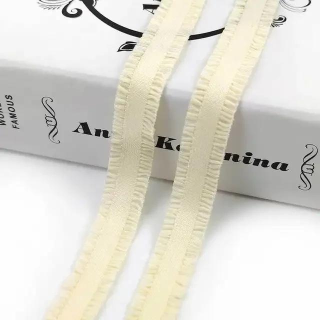 5/10 ярдов Meetee 12 мм эластичная лента с оборками, красочная плиссированная эластичная кружевная отделка, лента для головного убора, DIY швейные аксессуары для одежды