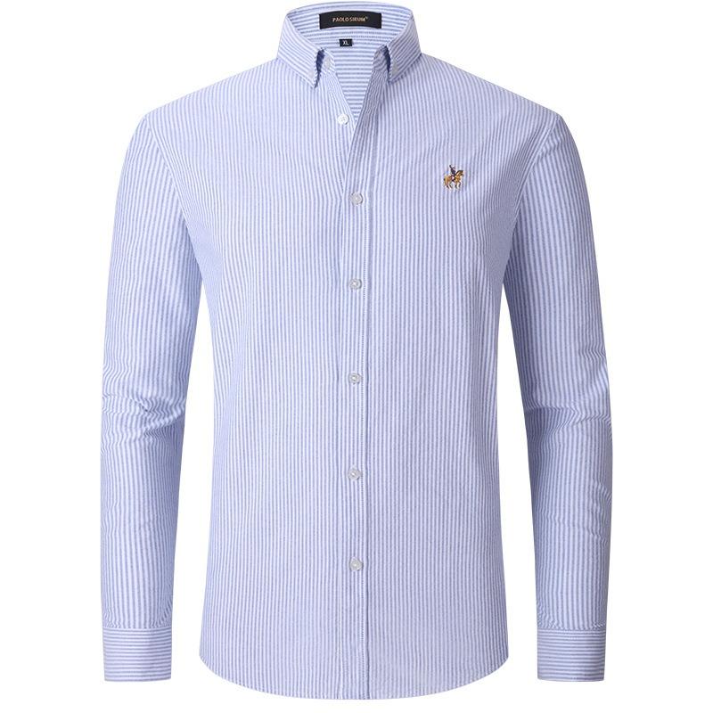 Мужская хлопковая рубашка Oxford STORN с длинным рукавом Business Casual