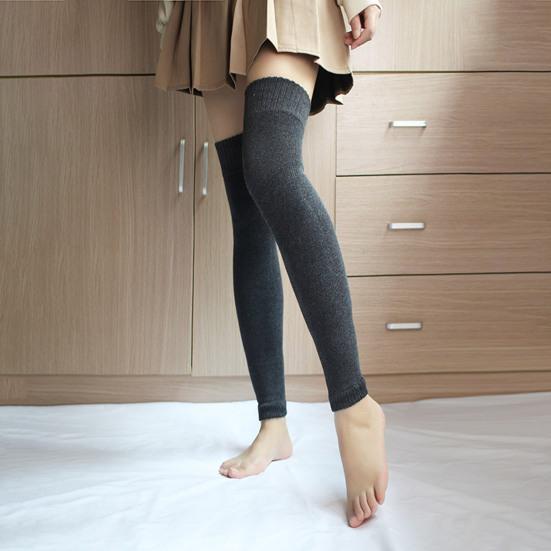 Женские носки, длинные носки на каждый день, утолщенные носки выше колена, тонкие сенсорные носки для повседневного ношения