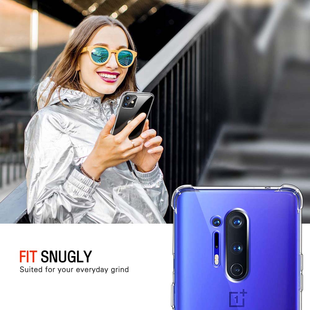 Thick Shockproof Silicone Clear Phone Case For OnePlus 8 Pro 8 7T 11 11R 10T 10R 10 Pro 9 Pro Protection Case Back Cover