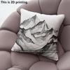 Mountain Line Art Print Throw Pillow Covers Pattern Cushion Cover Suitable For Sofa Bedroom Car Pillow Cover