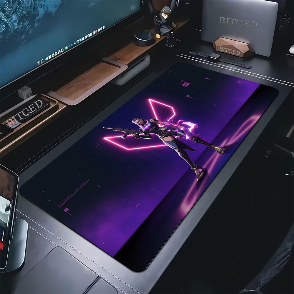 Large Mouse Mat Valorant Gaming Mousepads Desk Rug Gamer Xxl Mousepad 50x100cm Non-slip Desk Pads Table Carpet Design Mouse Pad