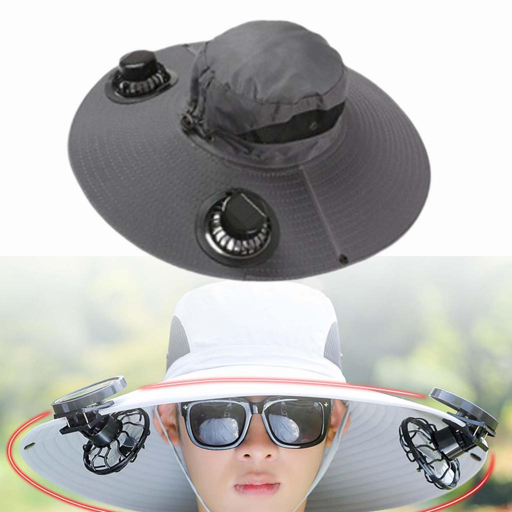 Bucket Cap with Cooling Feature and Solar Fan for Fishing