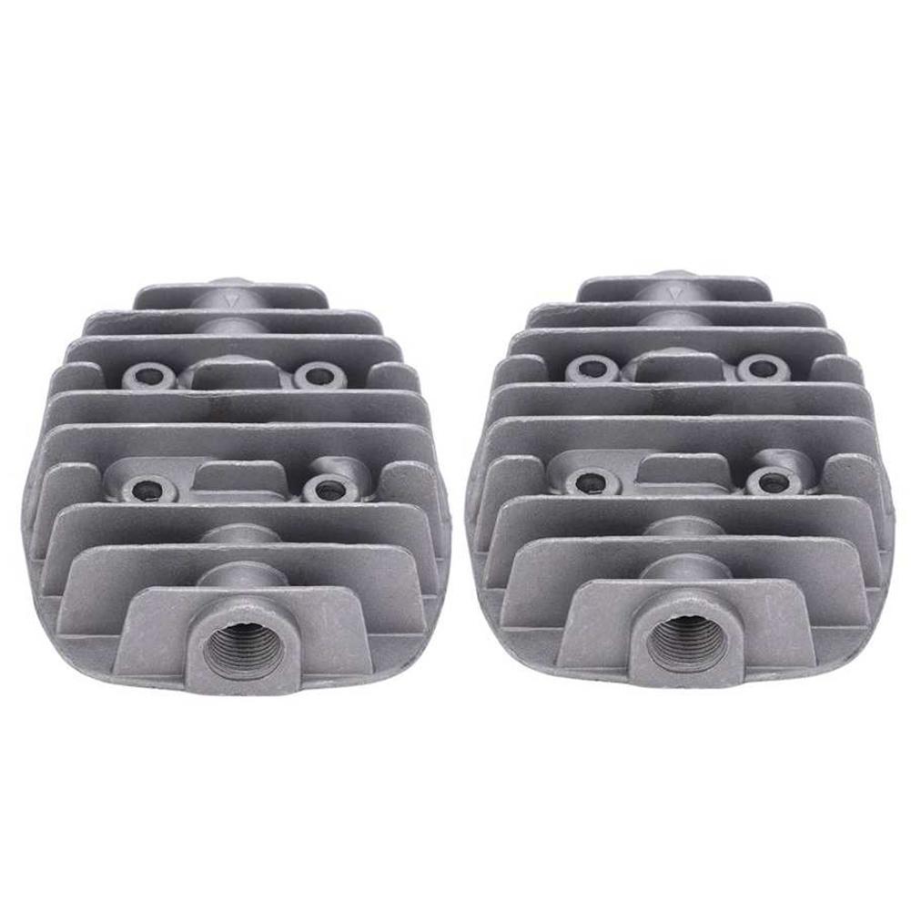 G1/2In G3/8In Female Threaded Metal Cylinder Head Fit For Air Compressor