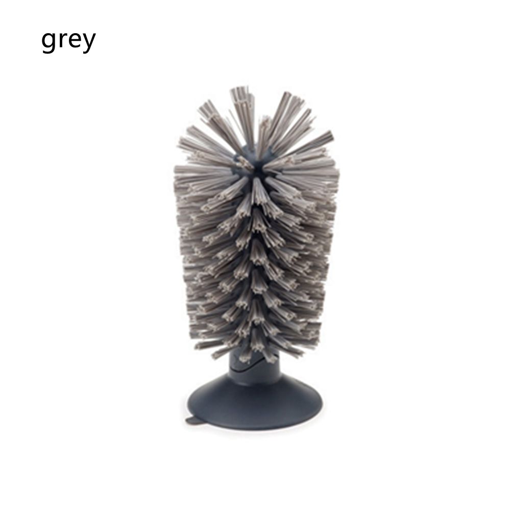 Bottles Cleaner Brush Lazy Use Cleaning Brush Cup Mugs Cleaner Cup Scrubber Sink Suction Cup Brush