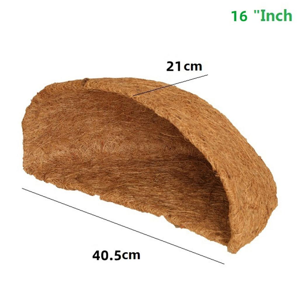 1PCS Round Hanging Basket Coconut Mat Coco Liner Coconut Fiber Replacement Flower Basket For Home Gardening Wedding Decor