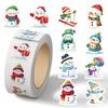 Cartoon Holiday Gift Sealing Stickers - 500 Self-Adhesive Journal Stickers per Roll