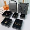 Gray Black Cardboard Jewelry Box Ring Earrings Bracelet Pendant Jewelry Box Gift Packaging Box Jewelry Organizer
