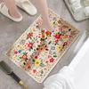 Коврик для ванной комнаты Коврик для пола Быстро впитывающий Цветочный принт Быстросохнущий Диатомовая грязь Противоскользящий