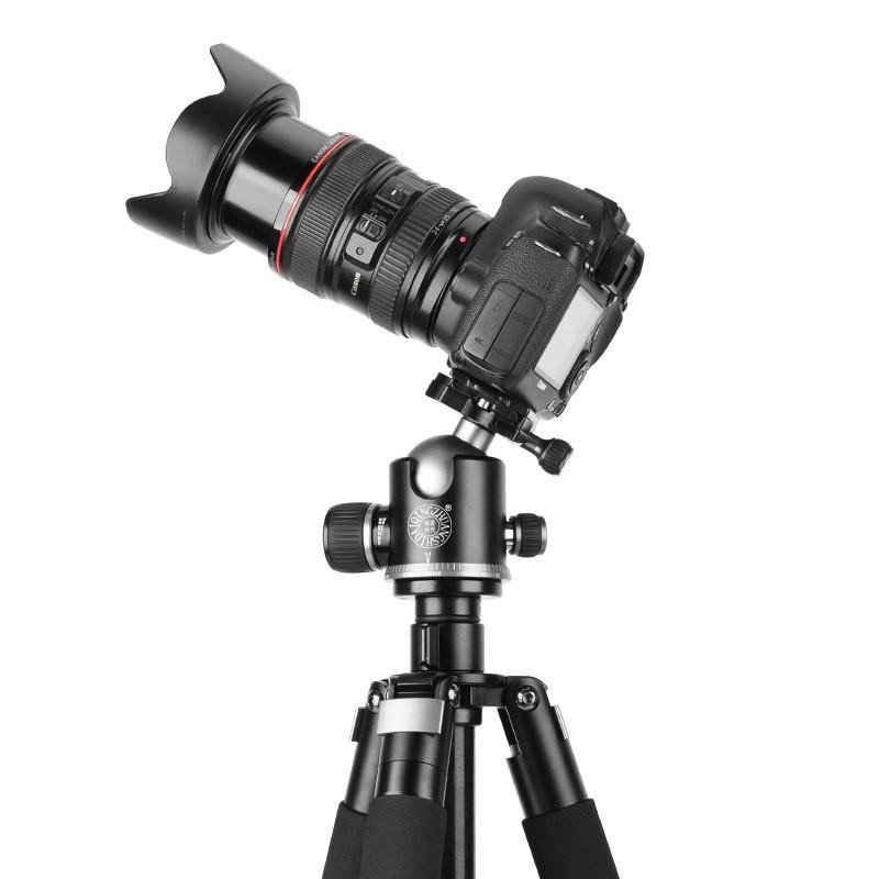 Lightweight Q20 Aluminum Alloy 50MM Ball Head 360 Panoramic Camera Tripod With Quick Release Plate