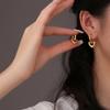 Горячая ушная декоративная легкая роскошная высокочувствительная 14-каратная гальваническая элегантная умная милая универсальная пряжка для ушей