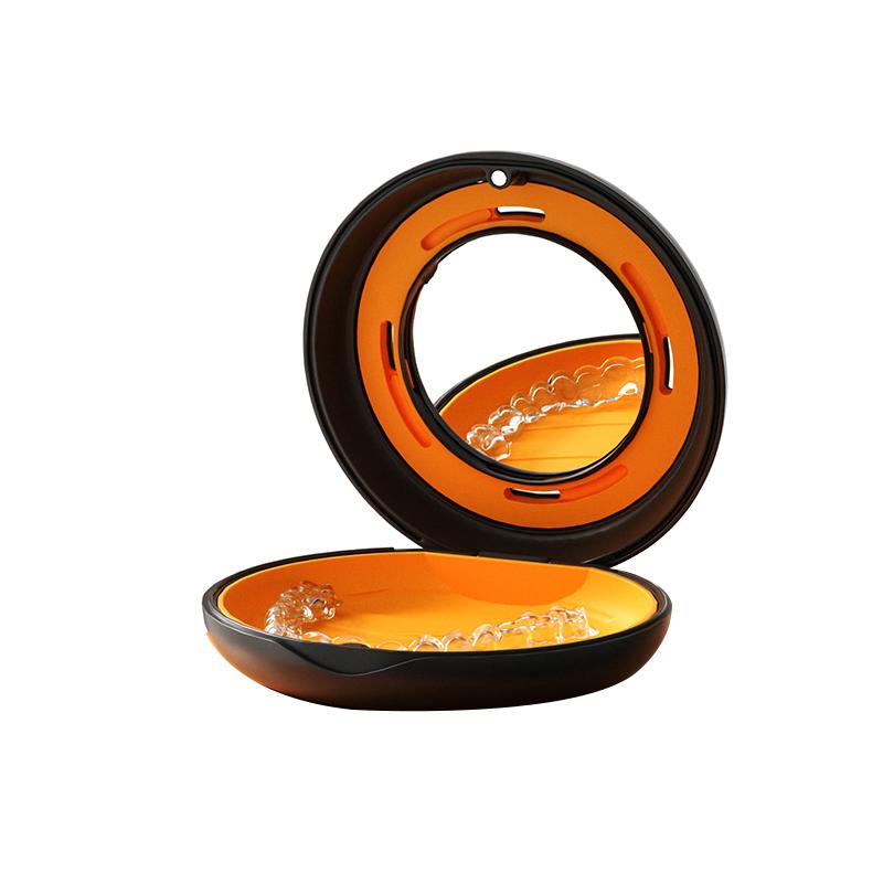 Ортодонтический кейс Стоматологический бокс для ретейнера для невидимых брекетов с зеркалом Защита для рта Хранение зубных протезов Кейс для элайнеров Организация гигиены полости рта