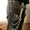 Unisex Multi-layer Anti-Lost Pants Jeans Wallet Pocket Chain Keychain