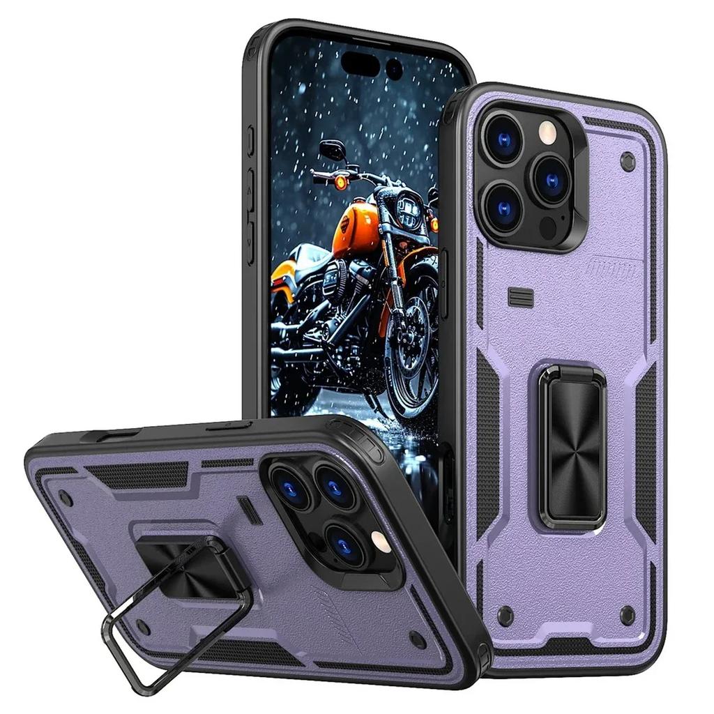 Magnetic Holder Stand Cover For Redmi Note 14 13 12 14C 13C 12C 13R Xiaomi 14T POCO M6 X6 Pro 4G 5G Shockproof Armor Phone Case