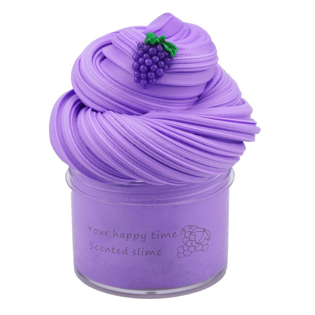 Festive 70ml Fruit Butter Slime Kit, Non-sticky Scented Cloud Slime, DIY Handmade Craft for Stress Relief & Holiday Gifts