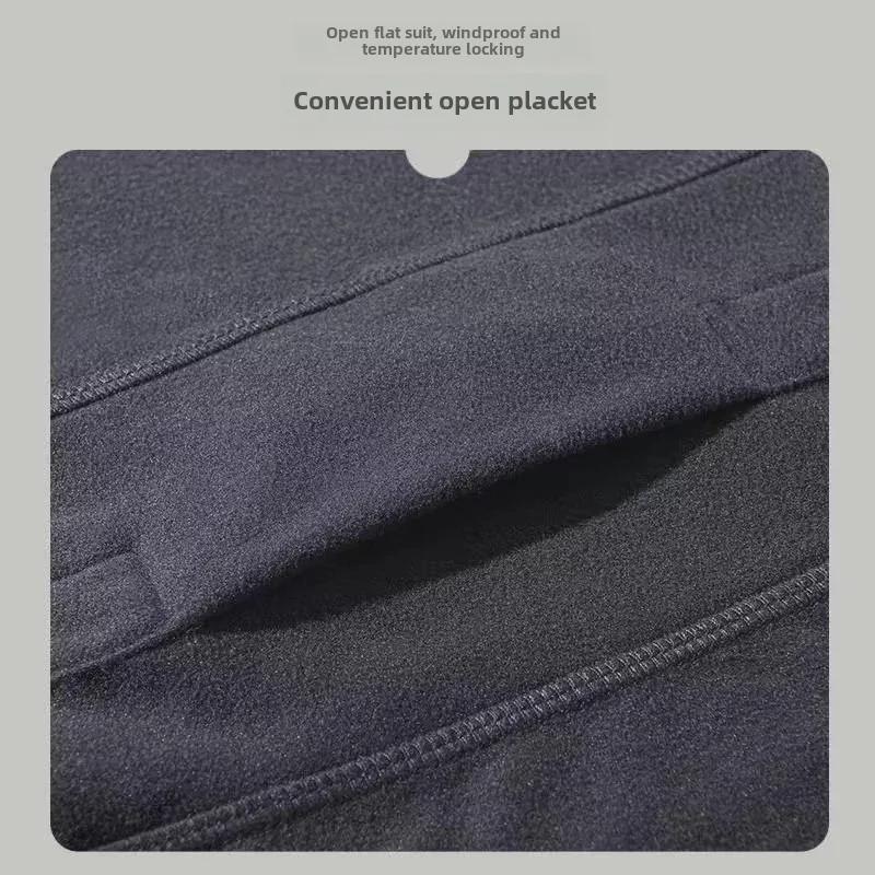 Мужские бесшовные термоштаны из смесовой шерсти с наколенниками для зимы