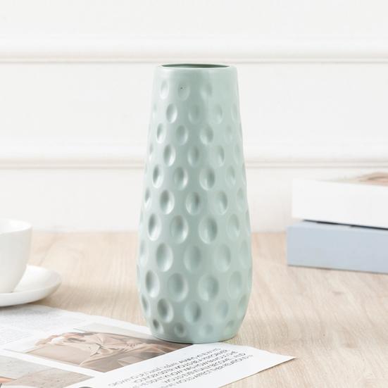 Ваза для цветов в скандинавском стиле Уникальная текстура Гладкий край Современный контейнер для цветов Цветочный горшок