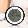 Круглый бытовой сенсорный цифровой электронный будильник с дисплеем температуры и влажности
