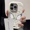 For Apple 16promax Silver Spider for IPhone15plus Mobile Phone Case New 14pro High-end Sense 13
