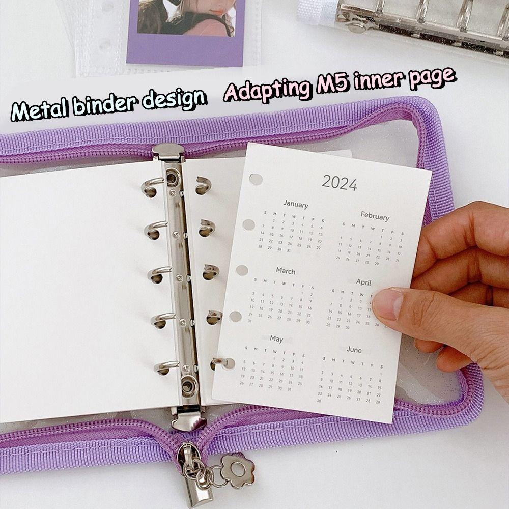 Zipper Notebook Cover Loose-leaf Photocard Binder New Photo Album  Girl