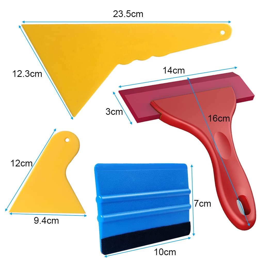 Kiligen Universal 6-Piece Set Carbon Sheet Car Film Cutting Sheet Sealing Scraper Sticker Application Aid Tool