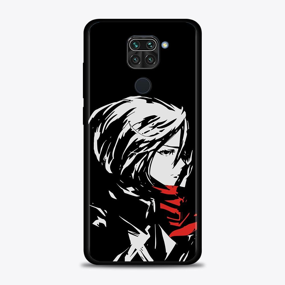 Attack On Titan Girl1 Anime Phone Shell For Xiaomi Redmi Note 10 9 9S 9T 8 8T 7 Pro Max Cover for Redmi K40 9 9T 9A 9C Soft Case