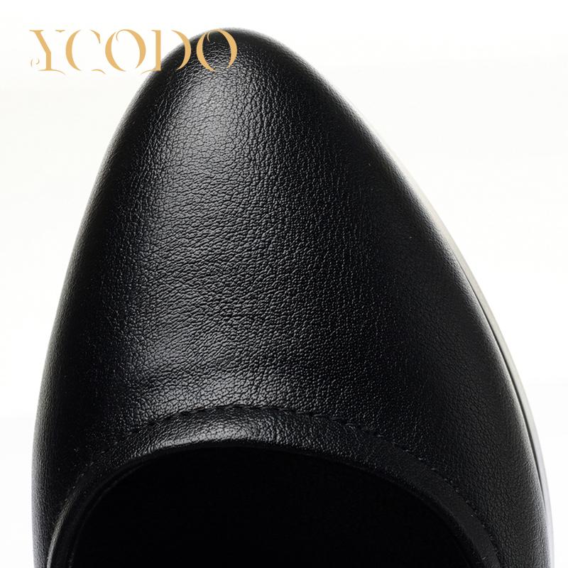 Удобные модельные туфли на высоком каблуке для студентов из натуральной кожи для женщин и девочек Мэри Джейн для девочек