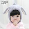 Winter Plush Baby Hat with Cute Cartoon Ears - Thickened Ear Protection for Boys and Girls