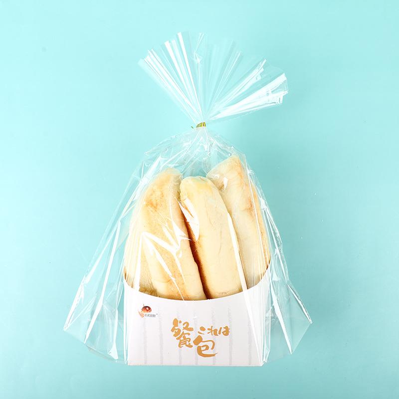100pcs Transparent Bread Packaging Bags Kitchen Durable Baking Pouches Party Favors