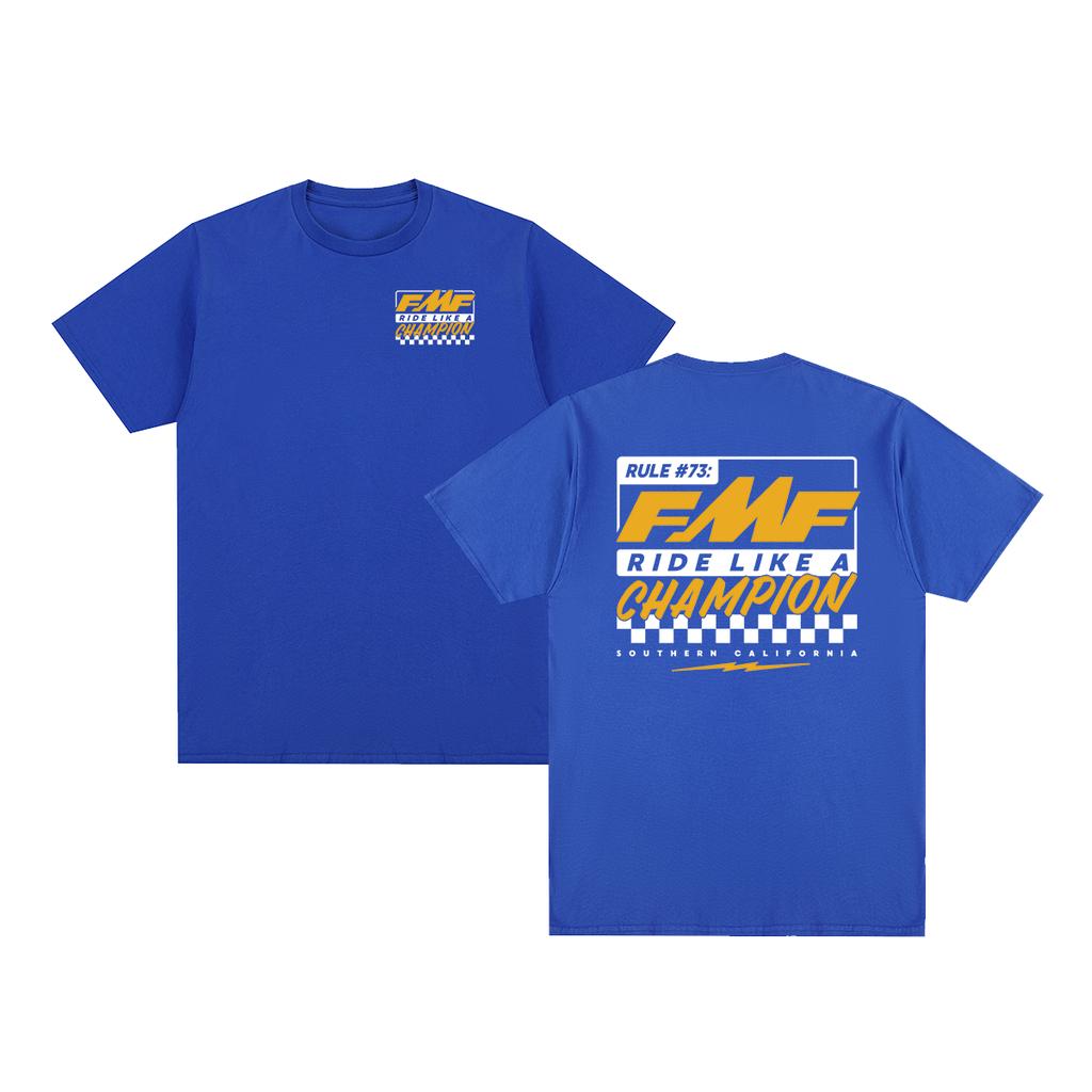FMF Racing RULE 73 Vintage Tshirt Retro Street Wear Cotton Men T shirt New Tee Tshirt Womens Tops