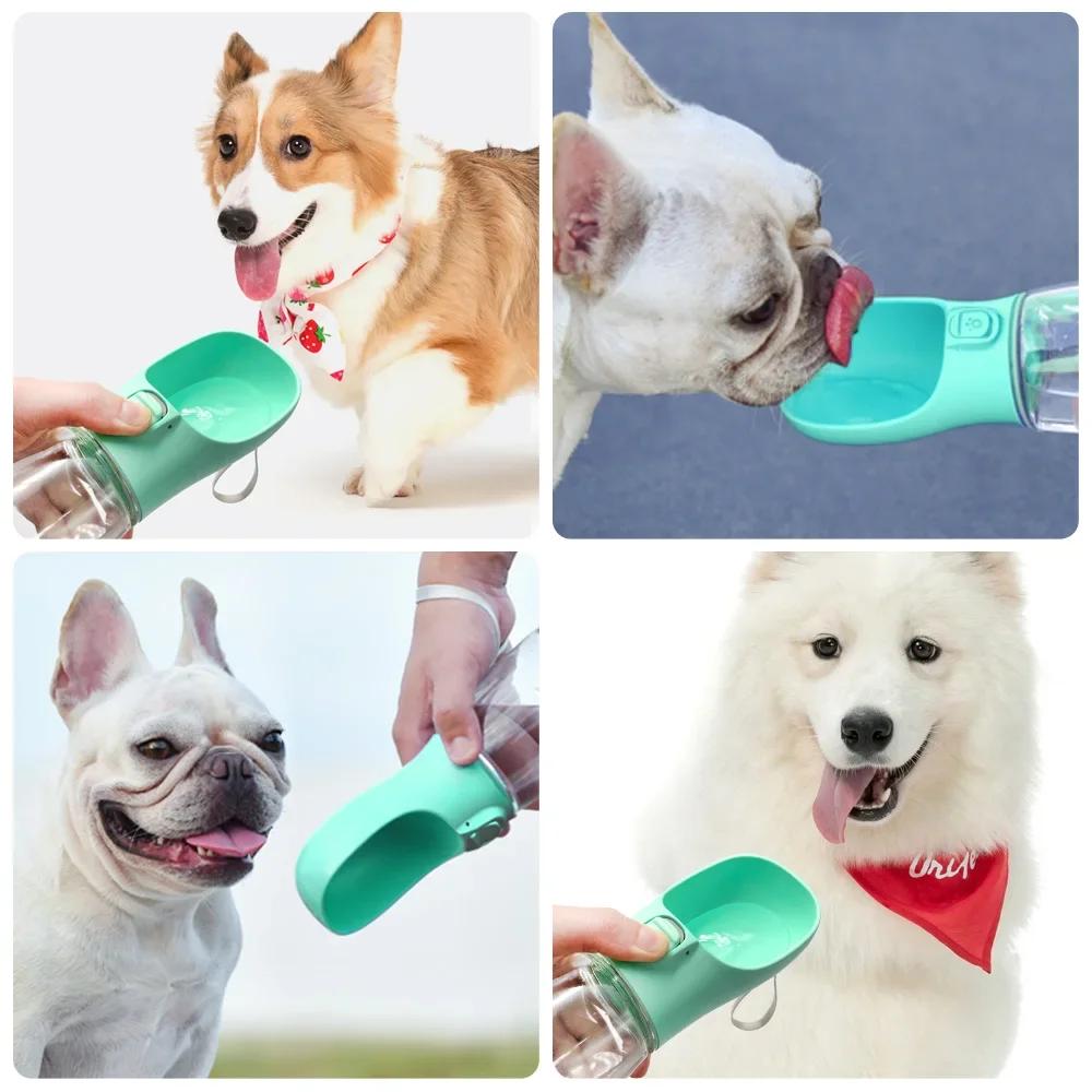 Portable Dog Water Bottle For Small Large Dogs Cat Outdoor Leakproof Walking Drinking Bowls Supplies