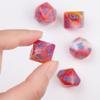 7pcs/set D4 D6 D8 D10 D12 D20 Multi Sides Polyhedral Dice Set Dices Game Accessory Glitter