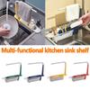 Полка для кухонной сушилки, телескопическая полка для раковины, кухонный органайзер, держатель для мыла, губки
