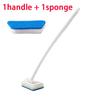 Bathroom Sponge Cleaning Brush Multi-Functional Tool Long Handle Removable Household Floor Bathtub Brushes Ceramic Tile Brush