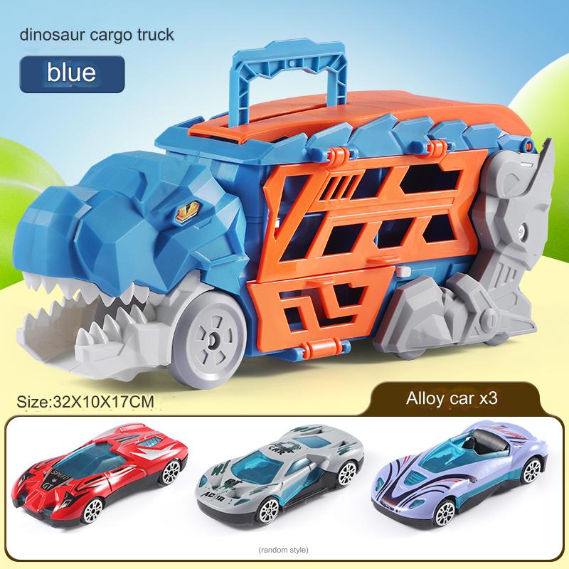Транспорт Игрушечный грузовик Инерционные транспортные средства Контейнер для хранения динозавров Уникальная модель трековой машины Дети Мальчики Подарок на день рождения