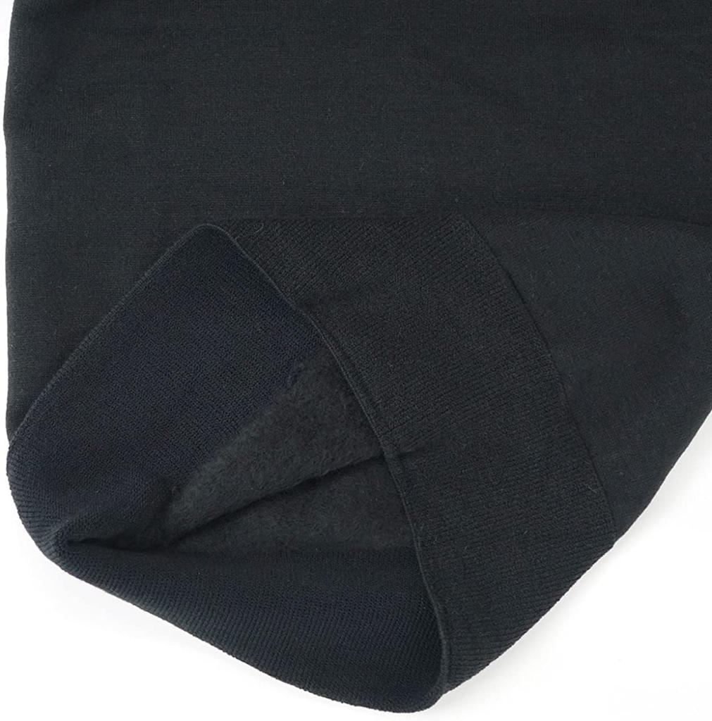 Mochihada Mochijoy Футболка с длинным рукавом и круглым вырезом, очень большого размера, флис для холодной погоды, для работы на открытом воздухе, толстая, мужская, M, черная, погода, нижнее белье, мужская,