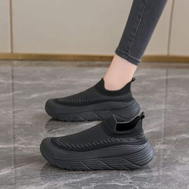 Женские слипоны из сетки Fly-knit "Step On Cloud" – Дышащие, Универсальные, Повседневные туфли для весны и осени