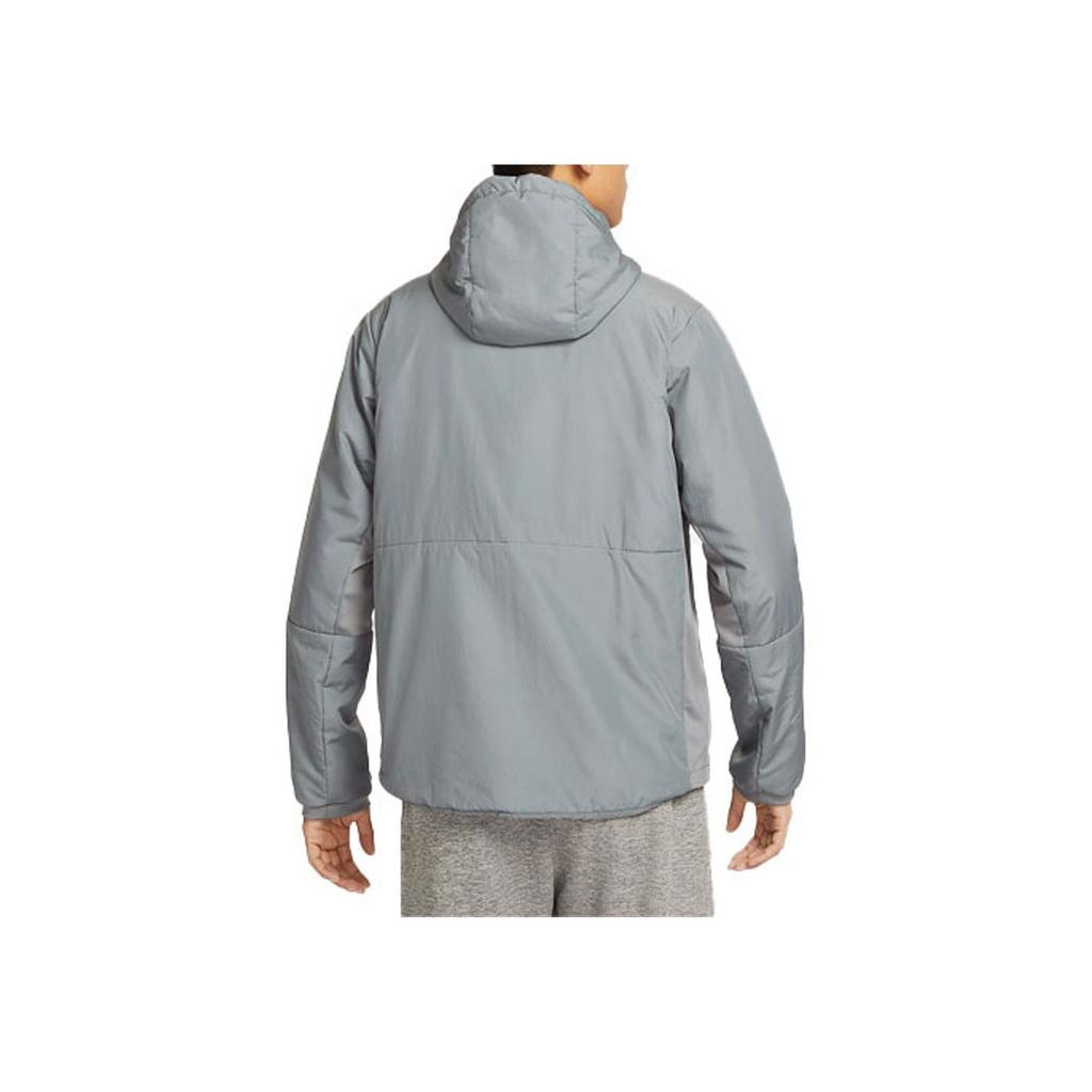 Nike Куртка мужская Unlimited Therma-FIT Solid Color Casual Running warm с капюшоном Smoke-Grey FB7545-084