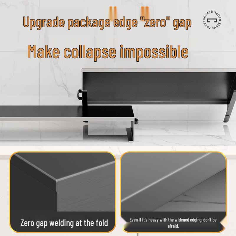 Защитный экран для газовой плиты и органайзер для столешницы с подставкой для кастрюль и перегородкой для индукционной плиты