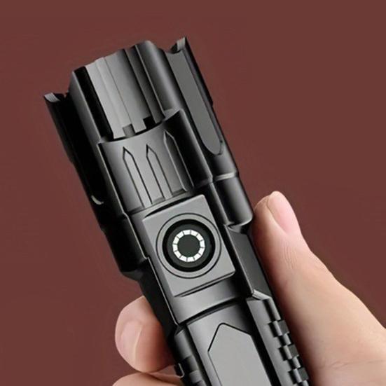 LED Flashlight Super Bright High Lumens Waterproof Compact Portable Rechargeable Tactical Flashlight Emergency Torch