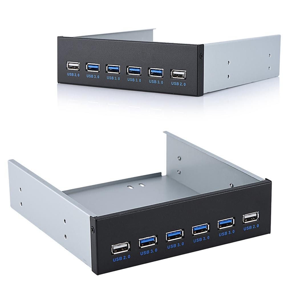 19-контактный разъем для 4 * USB3.0 + 2 * USB2.0 6 Интерфейсный USB-концентратор с металлической передней панелью