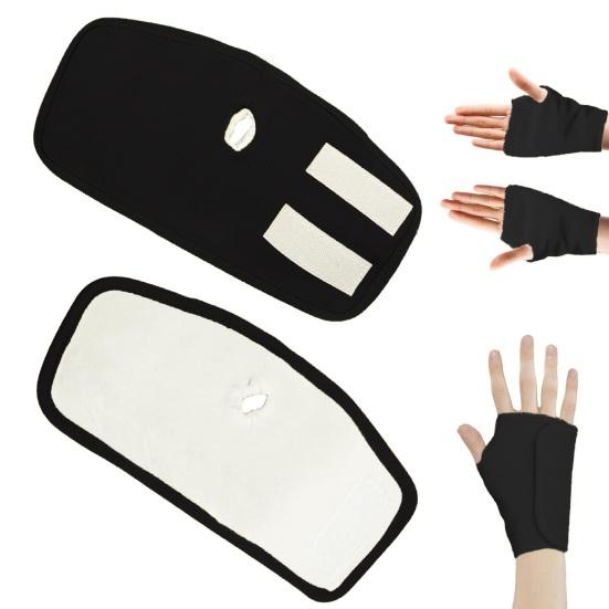 1/2 шт. Касторовое масло для рук, мягкая компрессионная поддержка запястья с касторовым маслом, регулируемая запястная скоба с липучкой для правой и левой руки