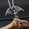 Новое Винтажное Ожерелье-подвеска в форме Священного Меча Птеродактиля из нержавеющей стали, хип-хоп, байкерское, животное, для вечеринок, мужские подарки