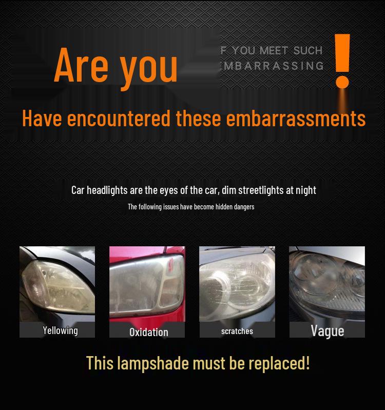 15-18 Ford Escort Headlight Lens Cover