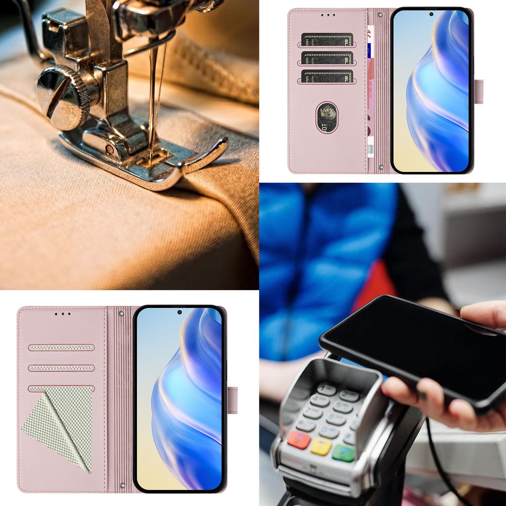 Leather Case Wallet Durable Leather RFID Blocking Card Holders Shockproof Kickstand Protective Flip Cover For Samsung Galaxy A26 A25E A56 A36 A16 A06