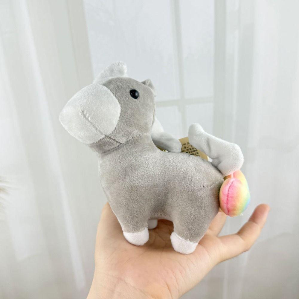 Cute Pullable Plush Horse Pendant Mascot Dolls Plush Horse Doll Pendant  Car Decoration