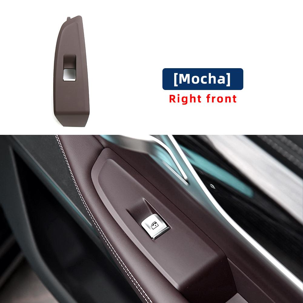 LHD Multiple Colors Car Front Left Right Window Lifter Switch Outer Frame Panel Cover For BMW 7 Series G12 2015-2023