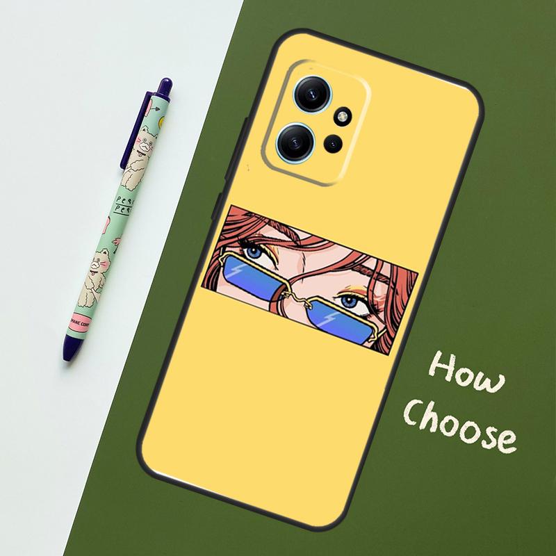 Эстетика девушки-аниме в стиле поп-арт для Xiaomi Redmi Note 12S 11S 10S 9S Note 12 8 9 10 11 Pro Чехол для телефона Redmi 12 9 C 10C