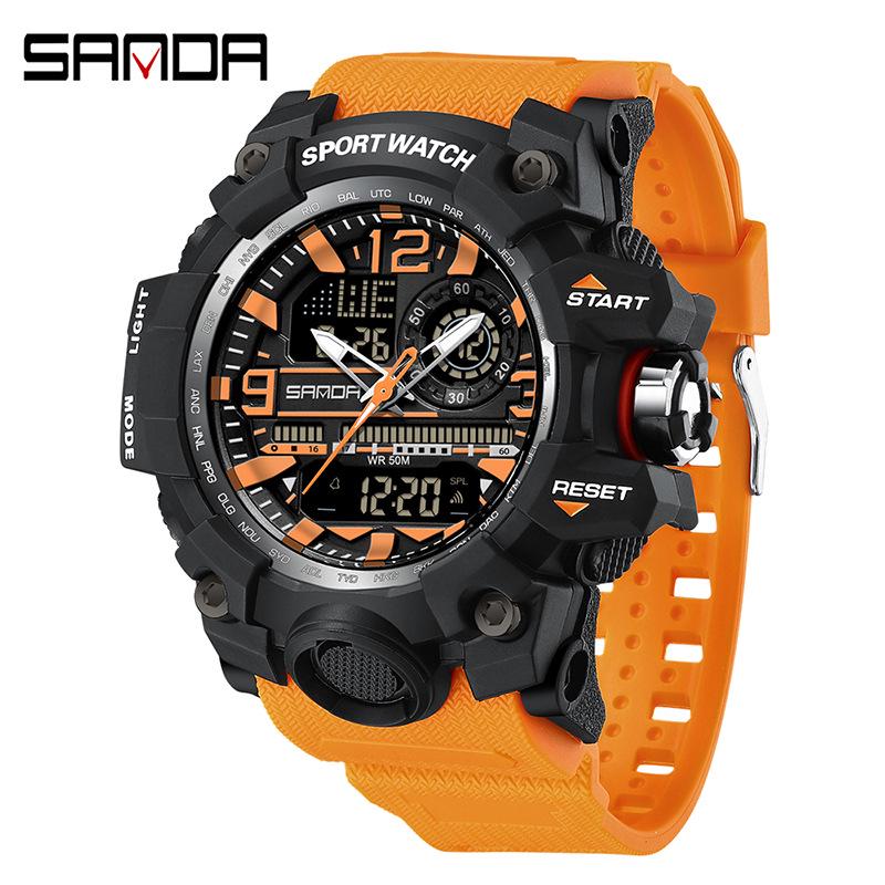 Sanda Korean Trend Multifunctional Luminous Waterproof Watch for Teens & Adults
