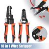 Stripping Crimping Pliers Wire Stripper Multi Functional Ring Crimpper Electrician Peeling Network Cable Stripper Tools LXY
